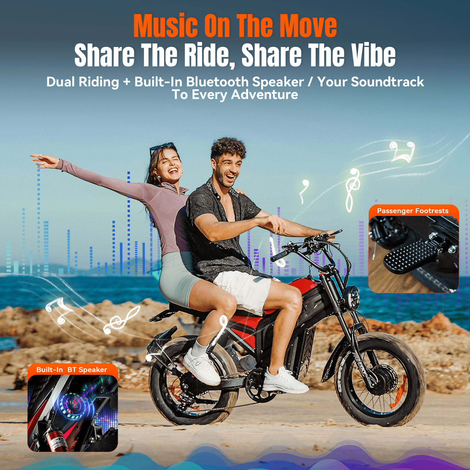 FREESKY 4000W Dual Motor Electric Bike for Adult, 2880WH 60AH Battery 38MPH 200 Miles, 20" Fat Tires Full Suspension AWD All Terrain Moped