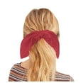 thumbnail image 2 of MSJUHEG Satin Scrunchies,Pearl Hair Tie,Hair Scarf Scrunchies,Pearl Bows,Long Bow,Scrunchie 1pc Holder Ties Hair Ponytail Bunny Satin Hair Ear for Headband A One Size, 2 of 5