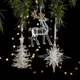 thumbnail image 5 of 2024 Nuevos adornos navideños Colgante de acrílico con lentejuelas Colgante de copo de nieve transparente Accesorios de arreglo de escena de árbol de Navidad, 5 of 5