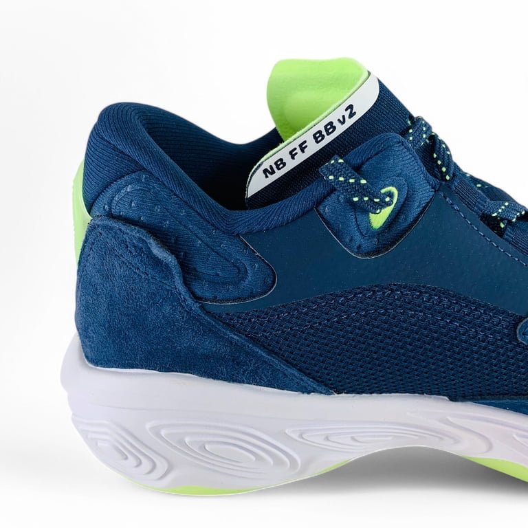 New Balance Fresh Foam BB v2 Navy Bleached Lime Glo Men display picture 3
