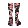 thumbnail image 5 of Kdxio Cute Axolotl Sakura Blossoms B Funny Silky Novelty Funky Long Knee High Socks Soft 3D Print Cosplay Crazy Stockings for Men Women, 5 of 8
