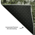 thumbnail image 3 of Addison Rugs Mayfield Washable Traditional Oriental Green Rectangle Rug, 10' x 14', 3 of 6