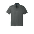 thumbnail image 5 of Port Authority Trace Heather Polo-M (Charcoal Heather), 5 of 6