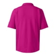 thumbnail image 6 of Lumtrix Men's Polo Shirts Short Sleeve Cotton Casual Button Tee Classic Loose Fit Collared Golf Tops Purple 2XL, 6 of 8