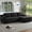 Black, variant on Muumblus L-Shaped Modular Sectional Sofa with Chaise, Boneless Deep Seat Cloud Couch, No Assembly Corduroy Sleeper Sofa for Living Room, Dark Gray(Right Facing Chaise)