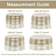 Hiasan 90 Inch Round Tablecloth - Waterproof, Stain Resistant ...