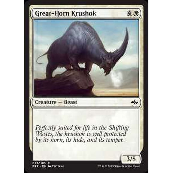 MtG Fate Reforged Common Great-Horn Krushok (Foil) #13