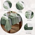 thumbnail image 5 of Sage Green Ombre Table Cloth Waterproof Tablecloths, Modern Moire Geometric Abstract Tablecloth Dining Table Cover for Kitchen Party Tabletop Outdoor, Square Tablecloth 54x54 Inch, 5 of 9
