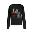 thumbnail image 5 of ICHUANYI Valentines Sweatshirt Women Oversized Love Heart Shirt Pullover Valentine's Long Sleeve Tops, 5 of 8