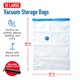 thumbnail image 3 of Bolsas de almacenamiento al vacío Spacesaver (paquete mediano de 10) Ahorra un 80% de espacio de almacenamiento de ropa - Bolsas de vacío para ropa de viaje, edredones, mantas, ropa de cama - Sello de, 3 of 5