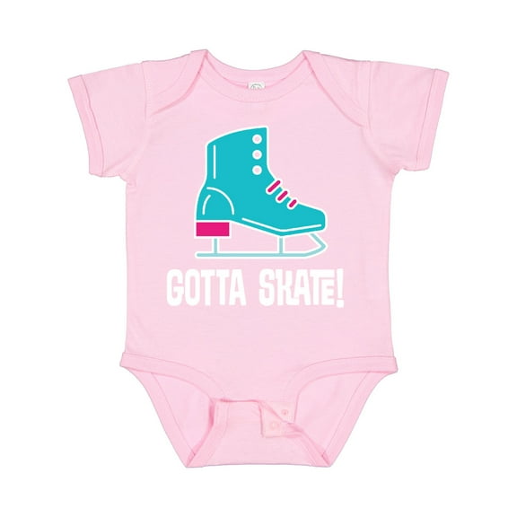 Inktastic Ice Skating Gotta Skate Boys or Girls Baby Bodysuit