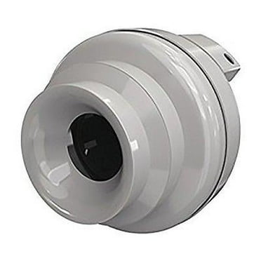 fantech fr 125 inline centrifugal duct fan, molded housing, 5, 148 cfm