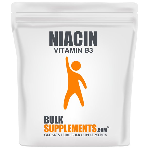 Niacin Powder, Vitamin B3, Niacin 500 mg, Vitamin