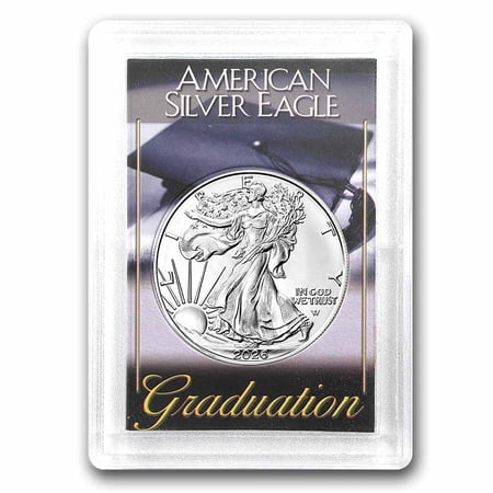 2026 1 oz Silver Eagle - w/Harris Holder, Graduation Design