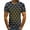 Brown, variant on Lilgiuy Plus Size T-Shirt for Men Summer Casual Ethnic Style 3D Unrelocated Abstract Print Dad Shirt Short-Sleeve O-Neck Tee Blouse Shirts Outwear(Green,M)