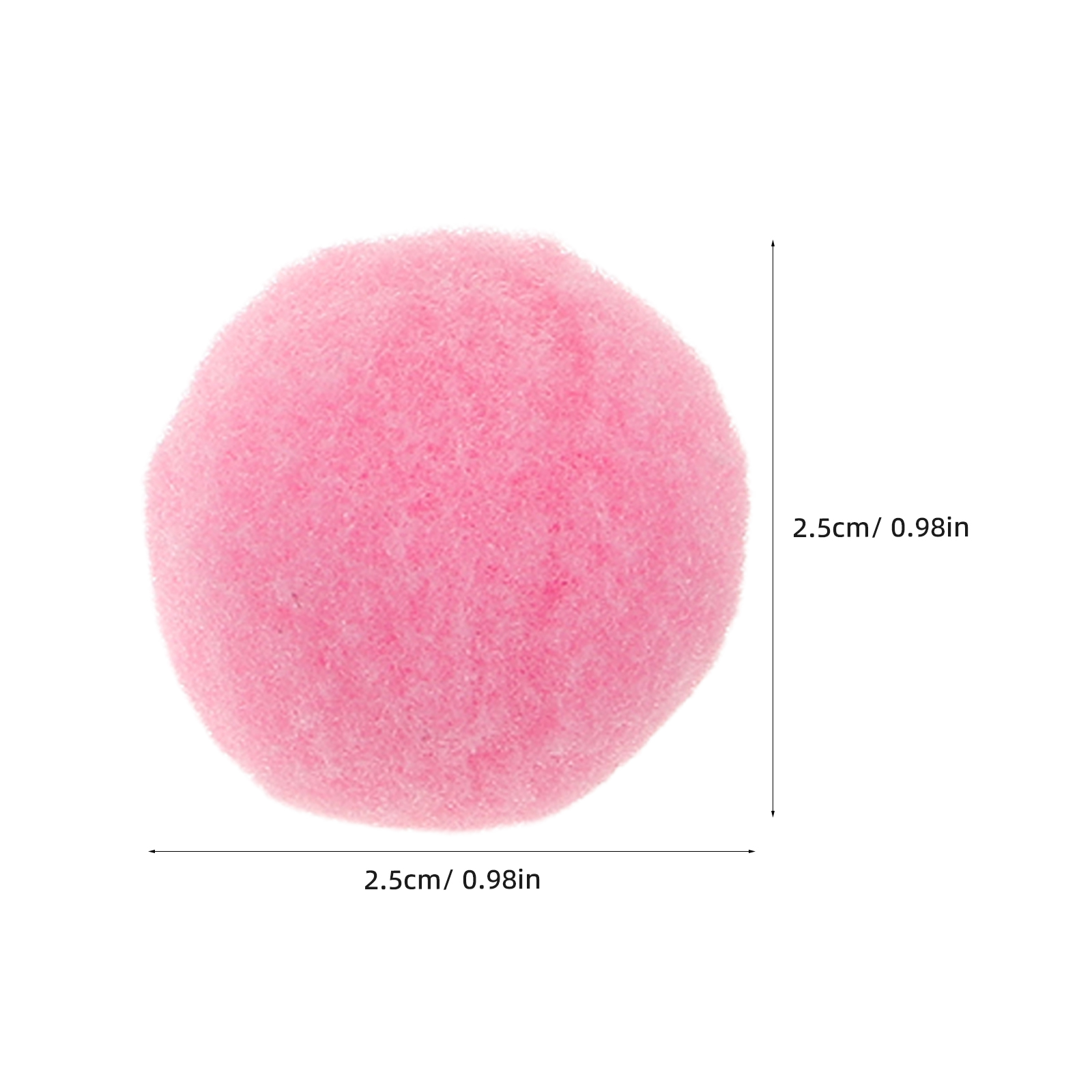 OUNONA 1000 Pieces Multicolor Pom Poms for Crafts, High Elasticity Polyester Puff for Projects and Decorations