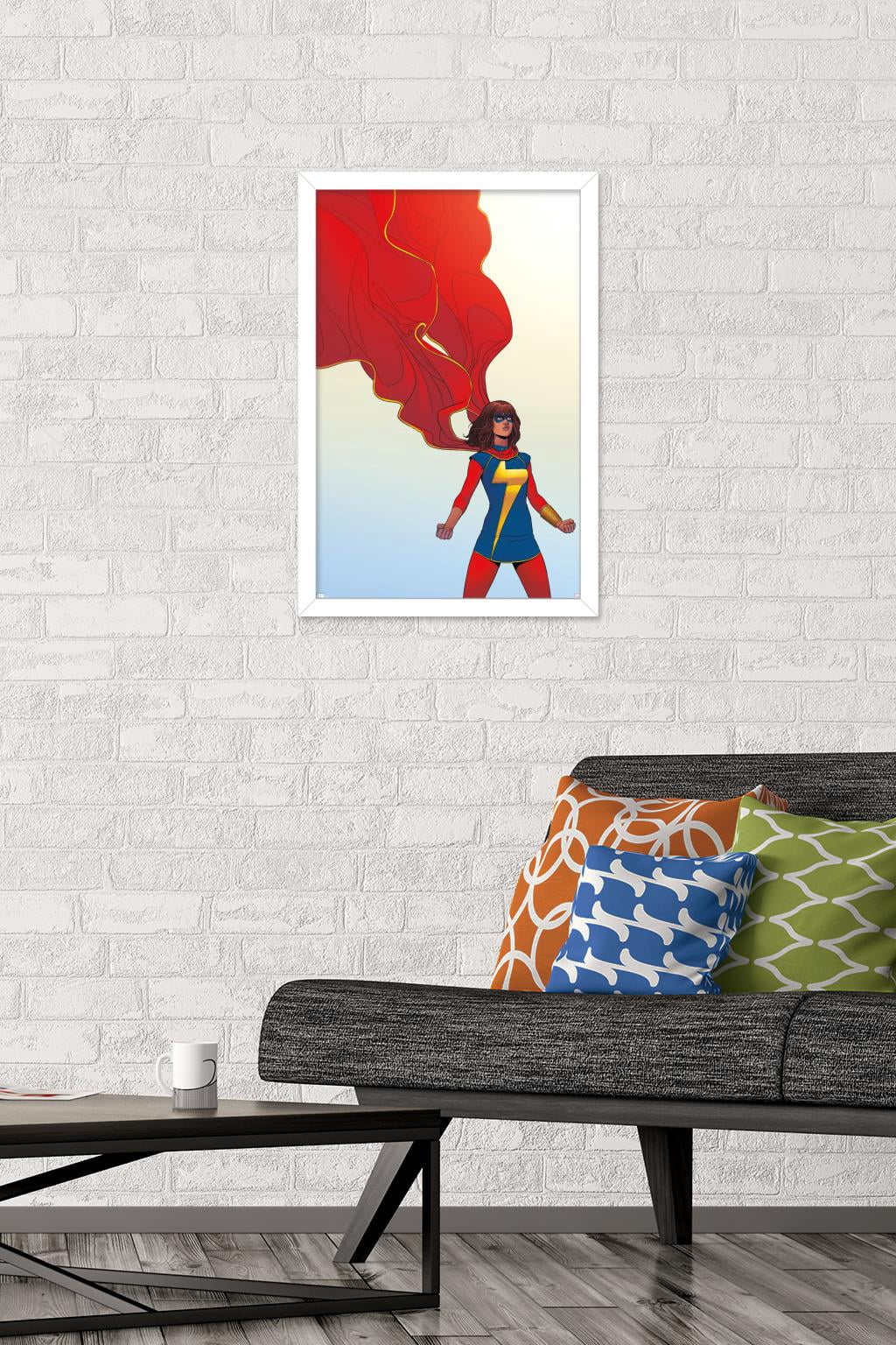 Marvel Comics - Ms. Marvel - Ms. Marvel #3 Wall Poster, 14.725" x 22.375", Framed