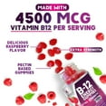 thumbnail image 3 of B-12 Vitamin Energy Gummies 4500mcg - Extra Strength B12 Gummy Chewables for Energy Metabolism & Immune Support - Dietary Supplement for Women, Men, & Kids - Non-GMO, Vegan, Berry Flavor - 60 Count, 3 of 10