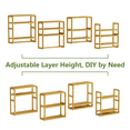 thumbnail image 4 of Bamworld Bamboo Bathroom Shelves Organizer Towel Rack for Storage Natural Adjustable 3 Tiers Floating Shelf over the Toilet Storage with Hanging Rod XL, 4 of 6