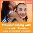 thumbnail image 4 of Plackers OrthoPick® Floss Picks Designed for Braces, Tuffloss®, FlipPick® Clean Between Brackets, 36 Flossers, 4 of 10