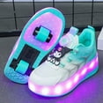 thumbnail image 2 of Girls Adjustable Roller Skates with LED Light Up Wheels Kuromi Theme, 2 of 9