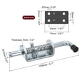 thumbnail image 2 of Unique Bargains Barrel Bolt Latch, 1 Pack 12x155mm - Carbon Steel Galvanized Spring Loaded Gate Latch Pin for Door (Silver), 2 of 5