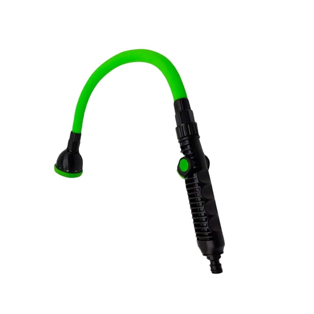 Varilla de riego con rosca europea, flexible, fácil de usar, resistente, para uso en coche, manguera de jardín. Verde