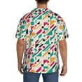 thumbnail image 3 of Sikiie Colorful Spots Men's Wrinkle Free Untucked Cuban Shirt Business Casual Button Down Shirts Short Sleeve ShirtMedium, 3 of 5
