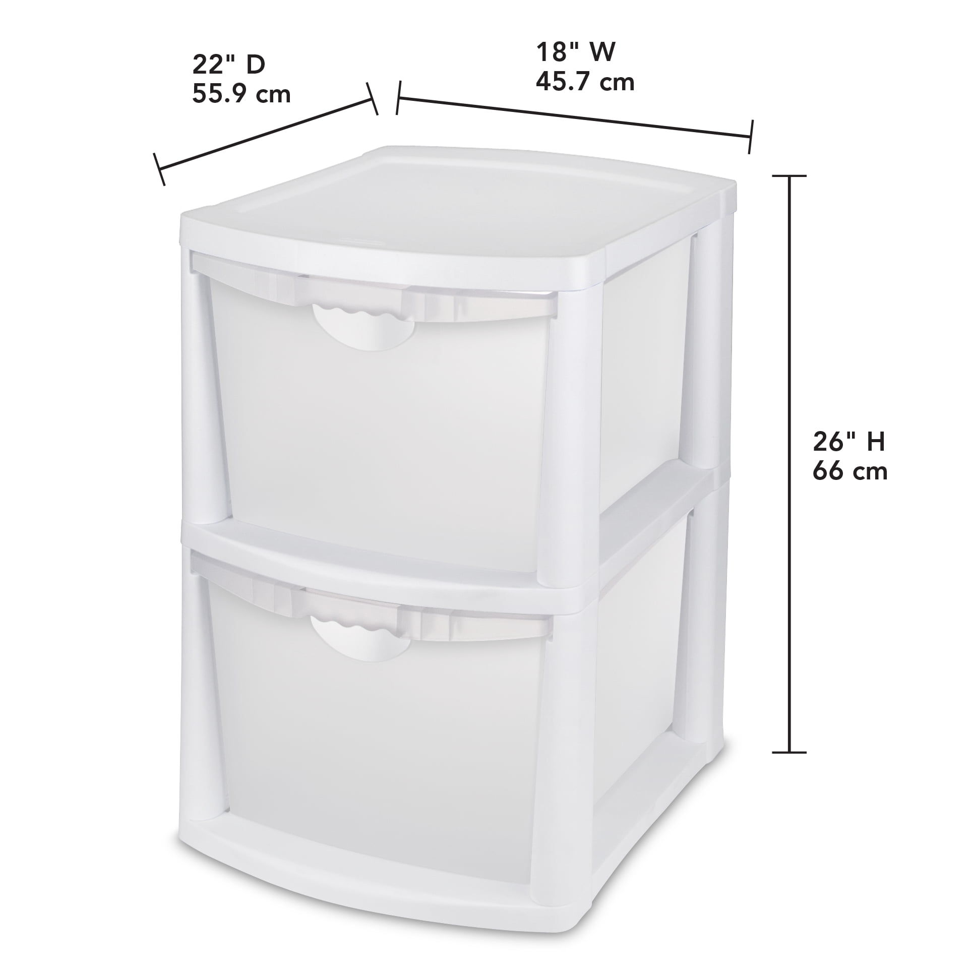 Sterilite 2 Bin Storage System White Walmart Com Walmart Com