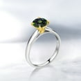 thumbnail image 4 of Gem Stone King 1.30 Ct 7mm Round Green Mystic Topaz 10K White and Yellow Gold Ring Ring (Size 9), 4 of 4