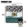thumbnail image 5 of HELLHERO Sunflower Leopard Print Pattern Sewing Machine Mat Foldable Polyester Fabric Waterproof Home Sewing Classes with Storage Cylinder Foldable for Gifts, 5 of 5