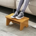 thumbnail image 4 of Transemion Durable Bamboo Wood Foot Stool Safe Stable Heavy Load-bearing Bamboo Wood Made Original, 4 of 6