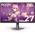 thumbnail image 1 of Restored AOC Agon PRO AG276QZD2 27" OLED Tournament Gaming Monitor 2560x1440, 240Hz 0.03ms, G-SYNC, PS5 Switch Compatible, Glossy, Black (Refurbished), 1 of 6
