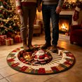thumbnail image 5 of 3D Christmas Rugs - Optical Illusions Christmas Round Rug, 24 Inch, Decorative Santa Printed Area Mat for Indoor Outdoor Xmas Decor, 5 of 9