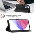 thumbnail image 3 of for Samsung Galaxy A53 5G Crossbody Wallet Case with Card Holder, Flip Folio Book Style Leather Shockproof Protective Phone Cover with Shoulder Strap/Lanyard for Samsung Galaxy A53 5G, Black, 3 of 9