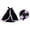 Dark Purple, variant on Halloween Goose Costume Set, 5 Inch Witch Cape with Matching Decorative Hat, Festive Fall Ornament for Desktop Porch Patio Garden Halloween Party Decorations, Multiple Style Outfit Accessories