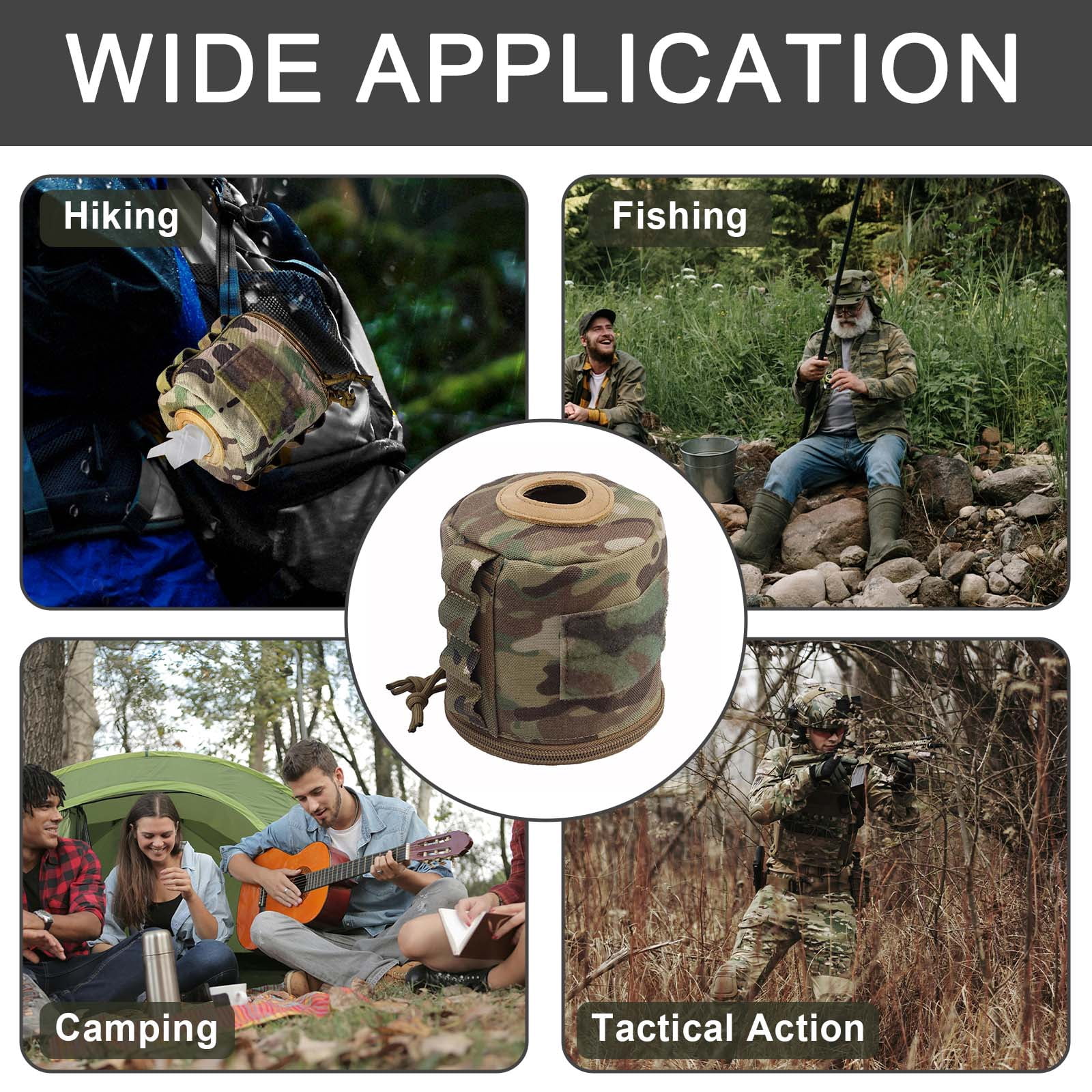 JELLOO Tactical Toilet Paper Holder - Waterproof & Foldable Storage Case for Camping, Hiking, Travel, Home