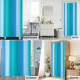 thumbnail image 5 of Shower Curtain Bathroom Set Gradient Blue Green Stripe Waterproof Fabric Shower Curtains with Grommets&Hooks, Abstract Minimalist Art Privacy Bath Curtain for Bathtub 60x72in, 5 of 9