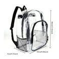 thumbnail image 2 of Clear Small Backpack Stadium Mens Backpack High Backpack Approved Transparent Lightweight Secure Backpacks Backpack for Dogs to Wear Durable Travel Daypack Small Backpack Purse, 2 of 2