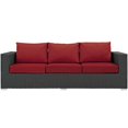 thumbnail image 4 of Ergode Sojourn Outdoor Patio Sunbrella Sofa - Canvas Red, 4 of 5