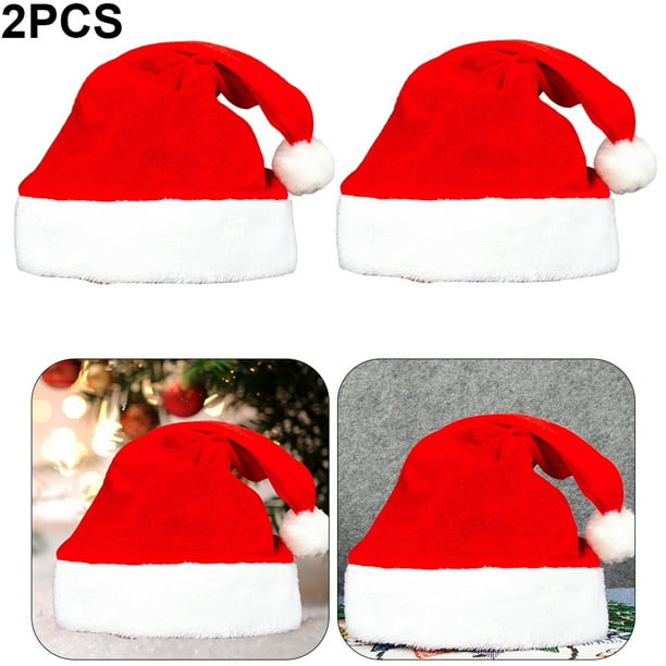 1 Gorro Papá Noel Con Pompón Navidad para Adultos Y Muñeco Nieve (adulto).