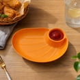 thumbnail image 7 of Dumpling Serving Plate with Built-in Sauce Compartment Divided Snack Dish for Kitchen Dining Table Appetizer Sushi Dessert Home Daily Use Party Supplies, 7 of 7