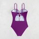 thumbnail image 5 of Trajes de baño para mujer, moda de verano para mujer, color sólido con cojín en el pecho y sin soporte de acero, traje de baño con tirantes sin espalda, trajes de baño para mujer, trajes de baño para, 5 of 9