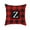 Z, variant on SDJMa Red and Black Buffalo Check Plaid Pillow Cover Farmhouse Home Decor Square Letter Monogram Throw Cushion Case for Car Couch Sofa 18 x 18 Inch Linen Pillowcase