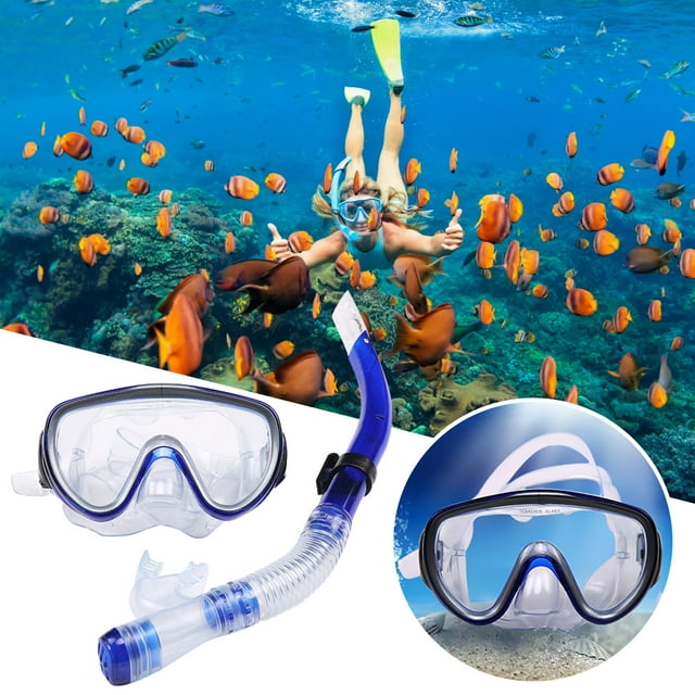 Ensemble de Tube de Respiration de Plongée Protection Environnementale Masque de Plongée Siège Flottant pour Snorkeling