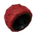 thumbnail image 4 of DYNWAVECA Pièce de Roulette en PU Solide de Remplacement, Robuste, pour Chariot d'Extérieur, Chariot de Plage Pliant, Chariot de Camping Pliable, Rouge, 4 of 10
