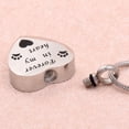 thumbnail image 2 of Collar conmemorativo con forma de urna y corazón, con huella de pata de perro. Para siempre ion My Heart, 2 of 7