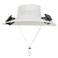 thumbnail image 2 of 2025 New Solar Powered Fan Hat with 2 Removable Fans Wide Brim Sun Hat for Outdoor Fishing, Hiking Gardening, USB Solar Charging C-C, 2 of 3