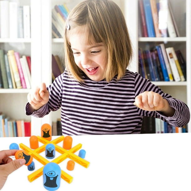 Tablero de ajedrez XO, 1 juego de juego interactivo apilado para padres e hijos, regalo educativo diseñado para la precisión