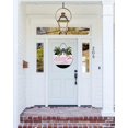 thumbnail image 2 of Front Door Porch Decorations Reindeer Crossing Door Hanging Sign 12 inch Wooden Wall Sign, Rustic Holiday Wreath Decor for Front Door Porch Home Window Wall Farmhouse Decorations, 2 of 5